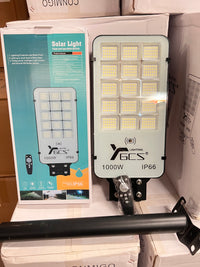 Foco Solar LED 1000W Exterior IP66 - 240 LED Alta Luminosidad con Base