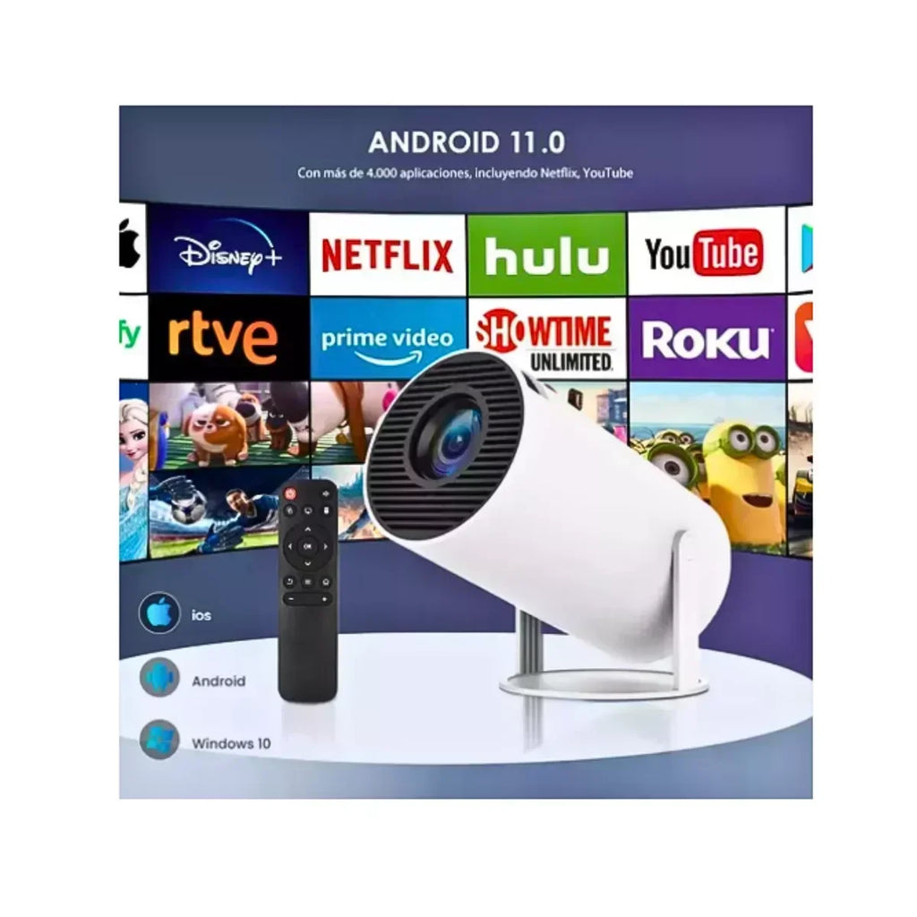 INV-Austral – Proyector portátil UHD 4K ideal para cine en casa y streaming, tecnología avanzada para entretenimiento. Chile