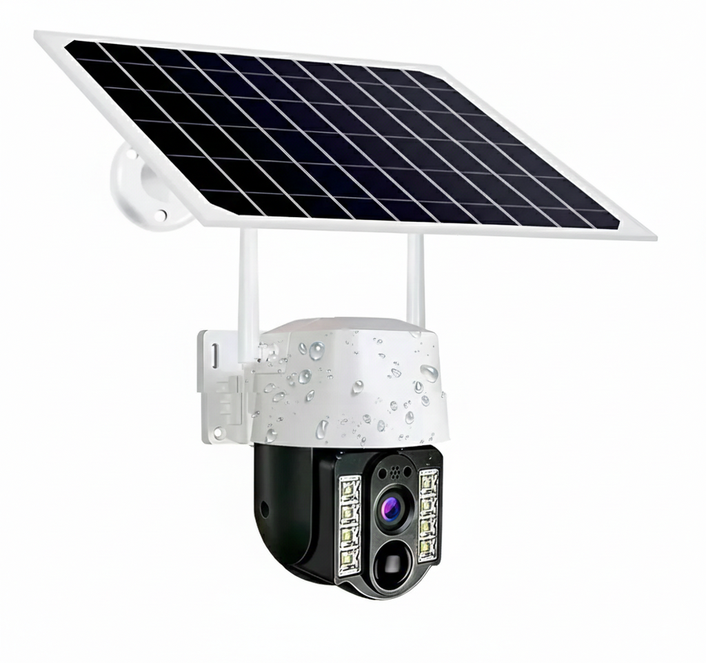INV-Austral – Cámara solar PTZ WiFi 2K nocturna 360°, inalámbrica, resistente al agua para seguridad y monitorización exterior. Chile