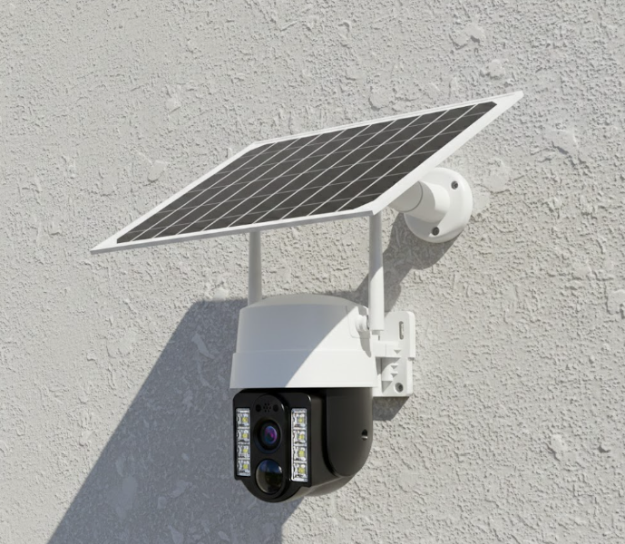 INV-Austral – Cámara solar PTZ WiFi 2K visión nocturna 360°, ideal para seguridad en agricultura y energía solar en Chile. Chile