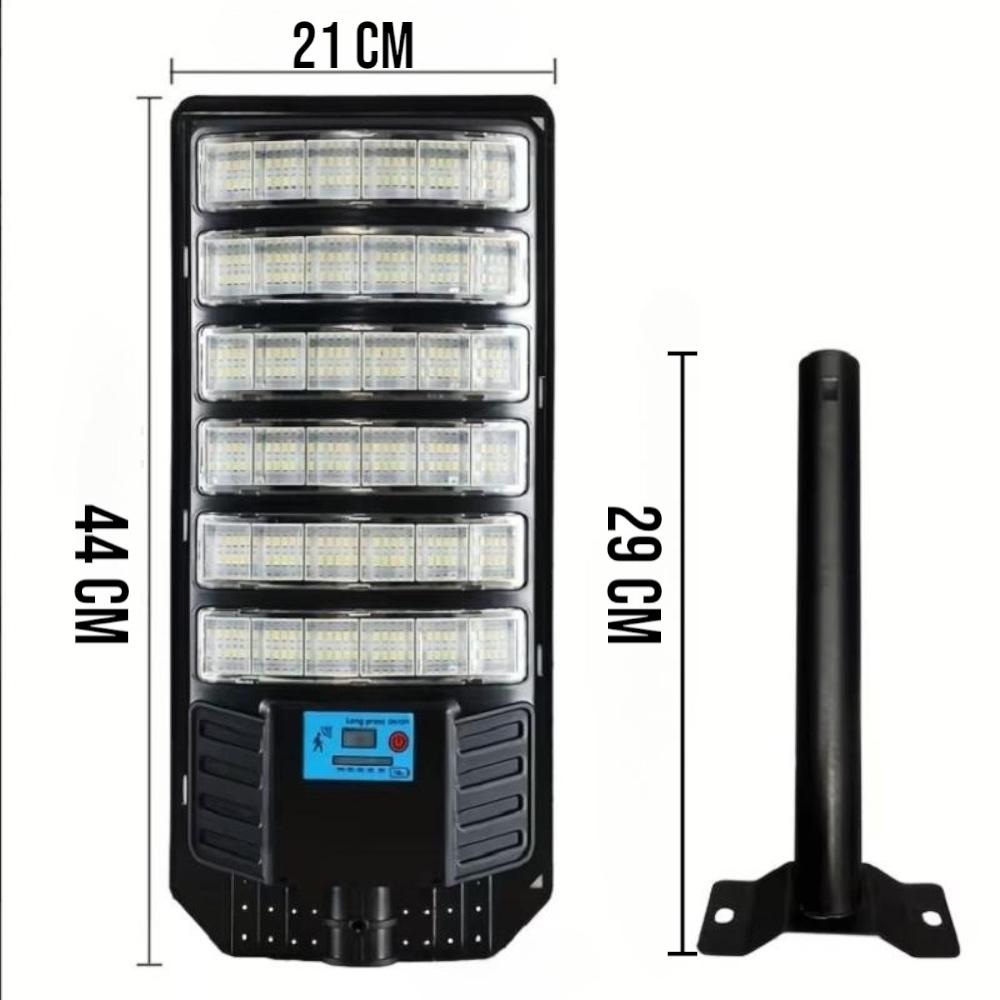 Foco Solar Exterior 1200W con Control Remoto IP65 – 288 LED 6 Paneles