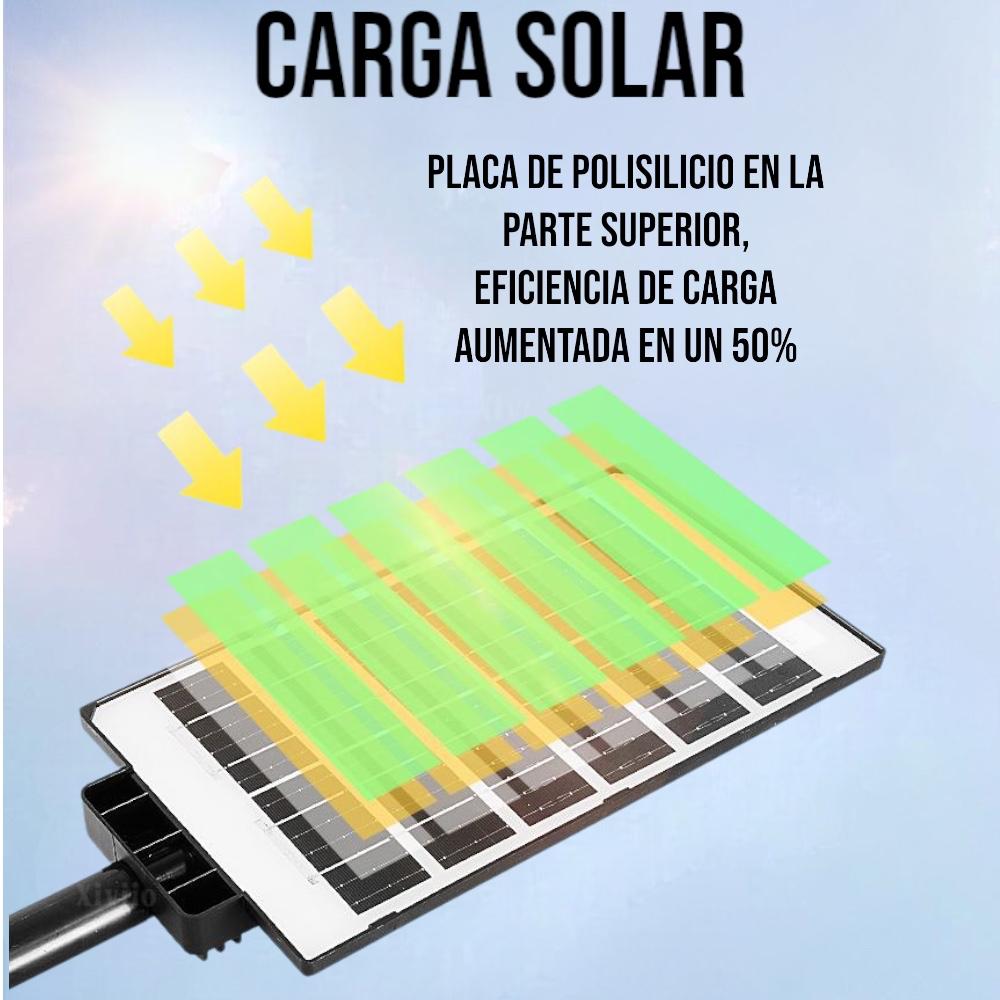 INV-Austral – Foco solar LED exterior 1200W, resistente al agua IP67, con sensor de movimiento y control remoto. Chile