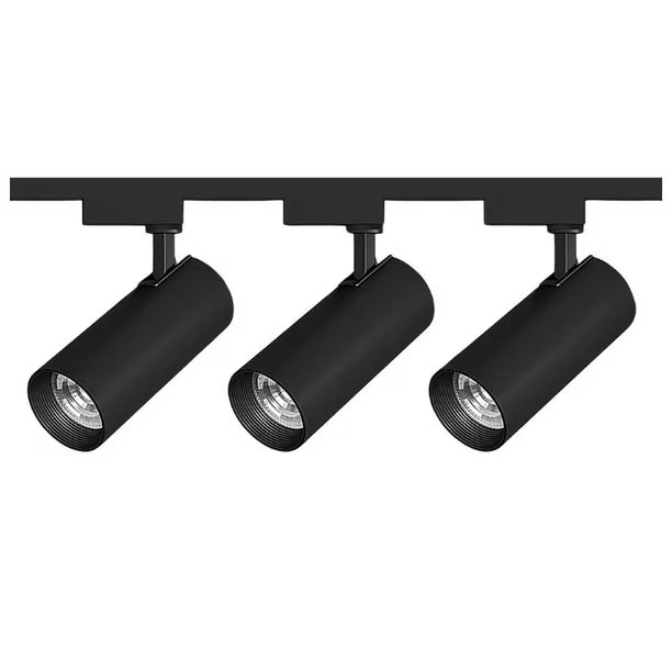 INV-Austral – Kit de 3 focos LED track light 7W con riel de 1 metro, ideal para iluminación puntual y eficiente en hogares u oficinas. Chile