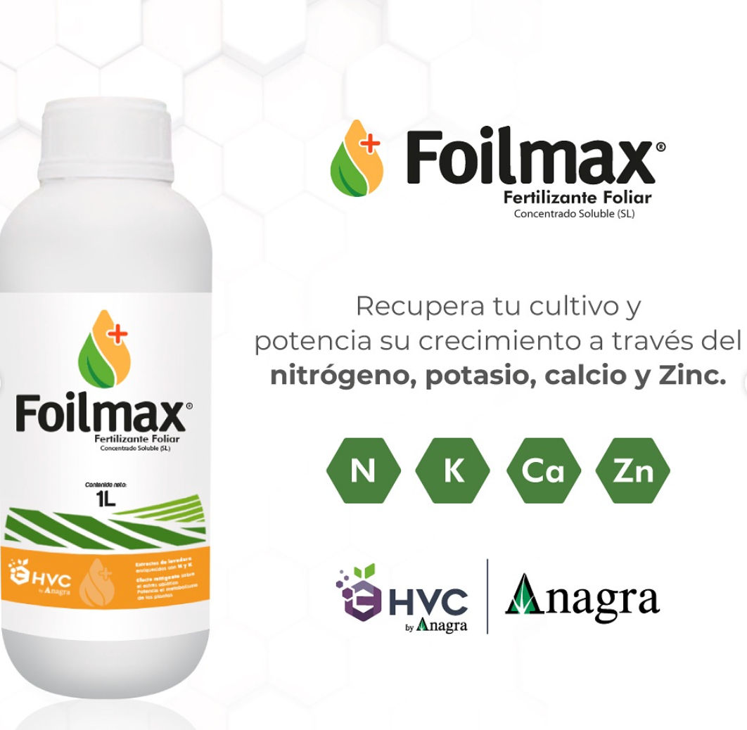 INV-Austral – Botellas de Anagra Kit Bioestimulante Algarium + Foilmaix 2L para proteger cultivos en agricultura. Chile