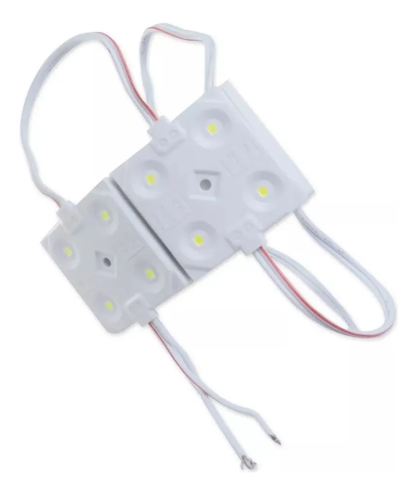 Modulo Led 2835 12v Luz Neutra Pack 10 Módulos De 4 Led Ip65 Blanco Neutro