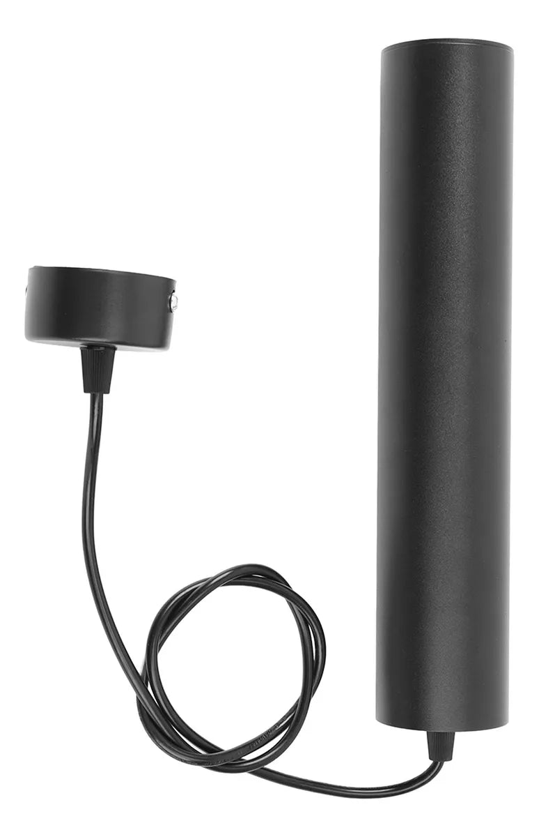 LÁMPARA COLGANTE LED STUDIO TUBULAR TRIAC 7W LUZ CÁLIDA NEGRA sec