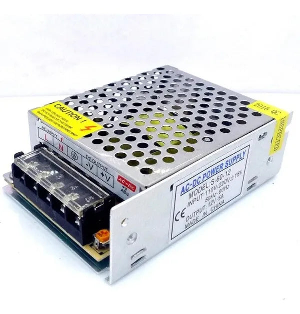 Fuente de Poder 12V 3A 36W Certificada SEC - Transformador Switching para LED y Electrónica