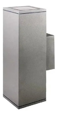 Aplique Muro Pared Doble Foco Bidireccional GU10 Gris