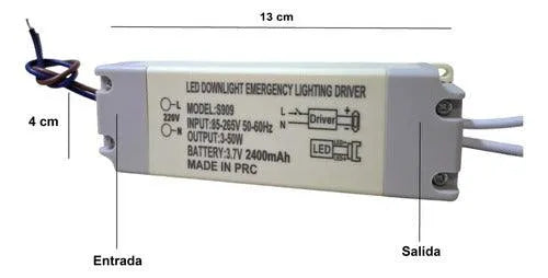 Kit de Emergencia LED 3-30W con Batería 3600mAh