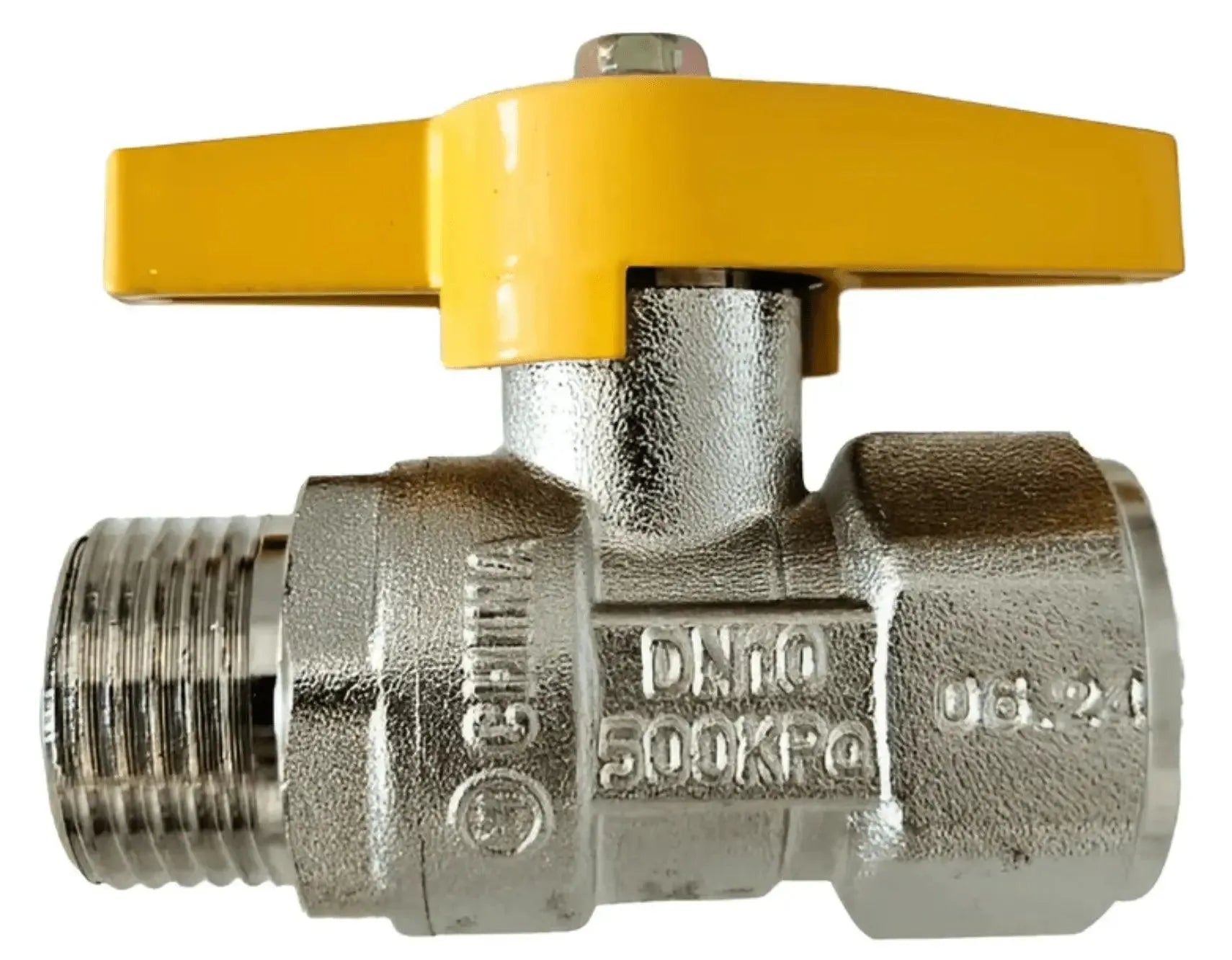 Llave de paso para gas Hi-he 1/2 - Certificada