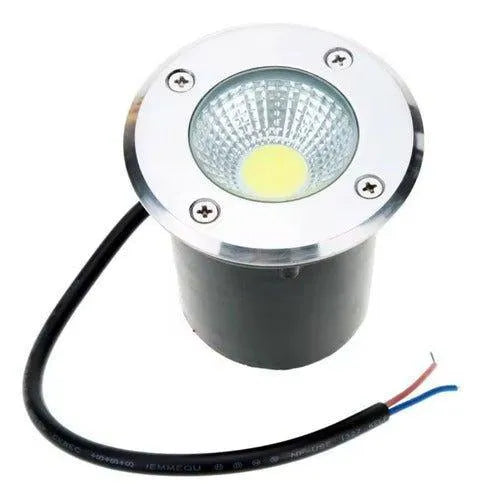 Farol de suelo LED 7w Negro circular de piso ip67