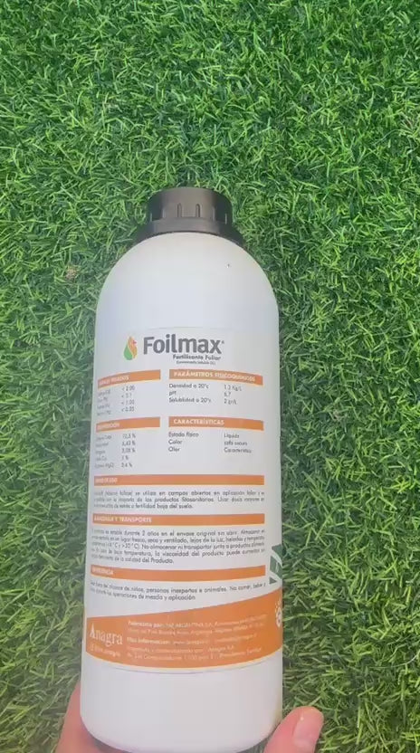 Bioestimulante Foilmax Fertilizante Foliar 1L - Nutrición Vegetal Profesional