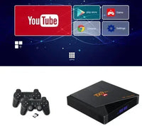 TV Box 8K + Consola Retro 2 en 1 TX9 PRO - 10,000 Juegos + Streaming 4K